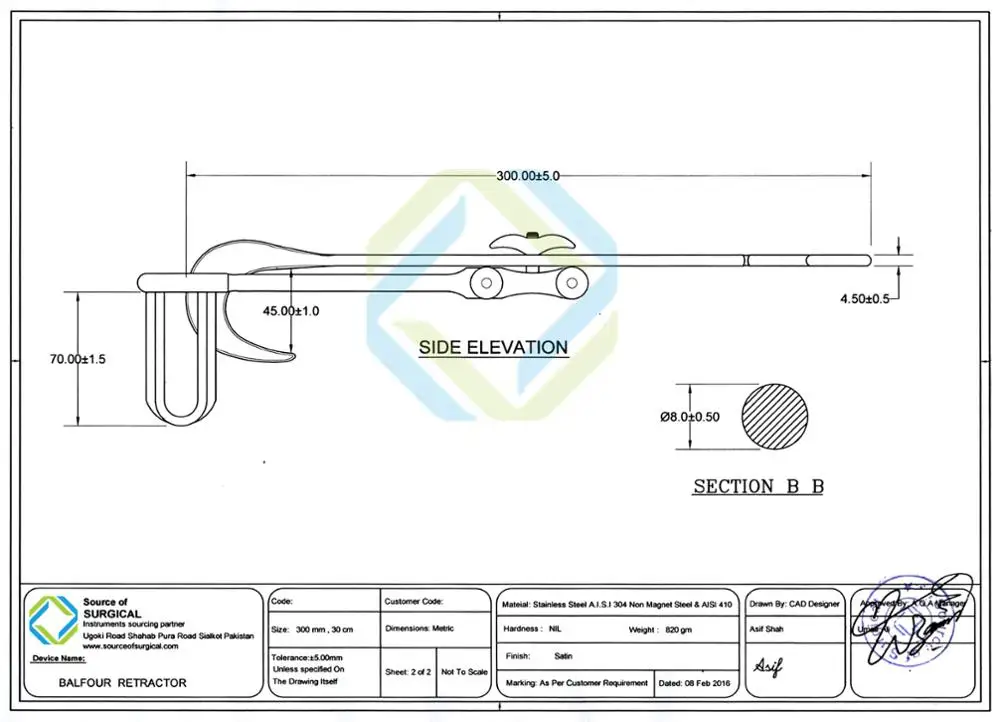 Balfour Abdominal Retractors