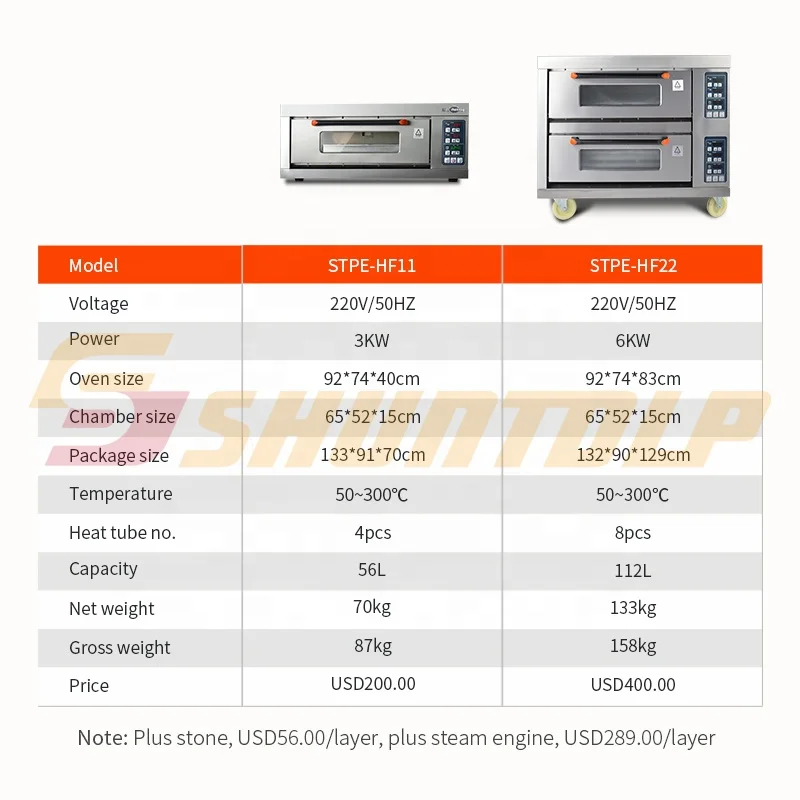 1 deck 1 tray, Commercial electric bread oven, One tray deck oven  bakery equipment