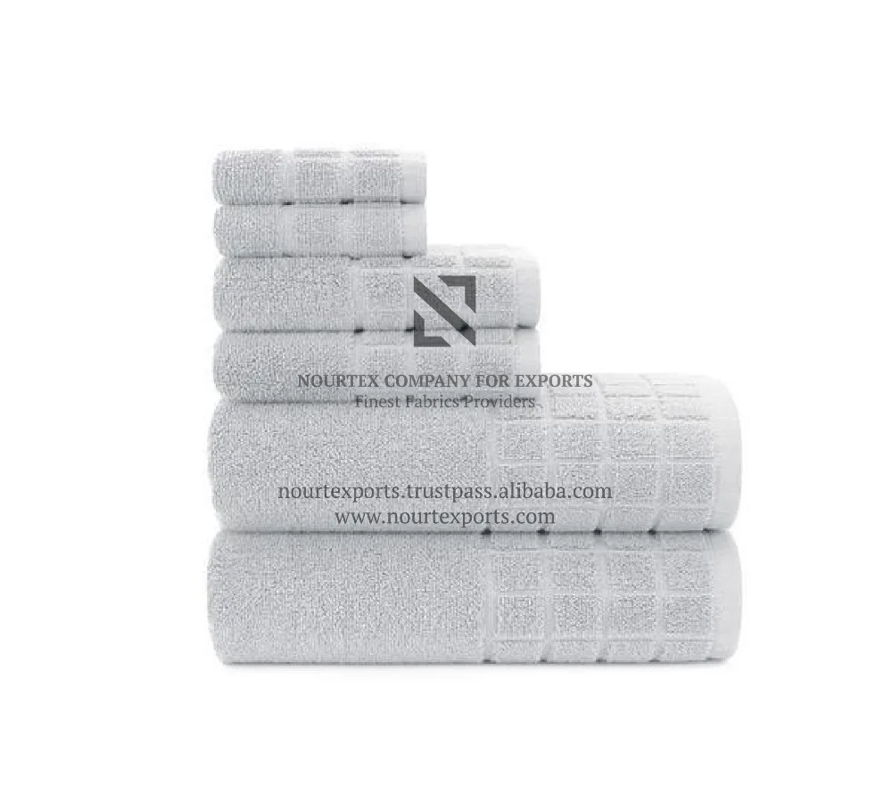 
Egyptian Cotton Fabric for Luxury Bath Towel and Hotel Towel 