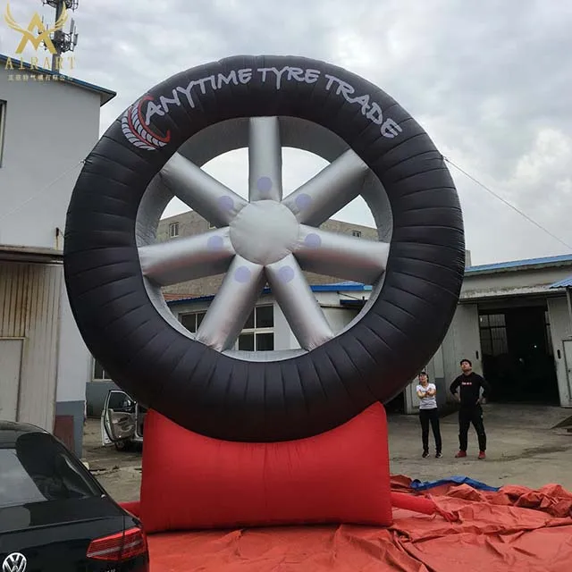 advertising inflatable Custom large inflatable tire/tyre shape balloon for outdoor commercial advertising