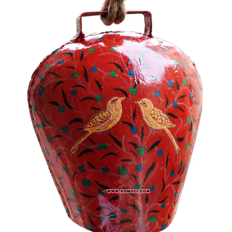 
Hand Painted Red souvenirs swiss cowbell custom painted cowbells 
