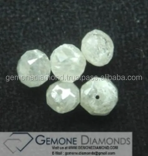 2 mm Size Natural White Faceted Diamond Beads from India,White Beads Jewelry Accessories Round Brilliant Cut Diamond Beads
