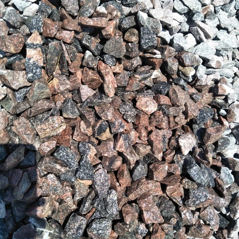 Industrial epoxy flooring crushed red granite stone aggregate & granite crushing plant
