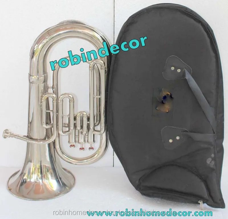 High on Demand Musical Instruments Euphonium Nickel Bb FLAT 3 V Tuba M/ P & Bag Fast Shipping Bb Gift for Sale
