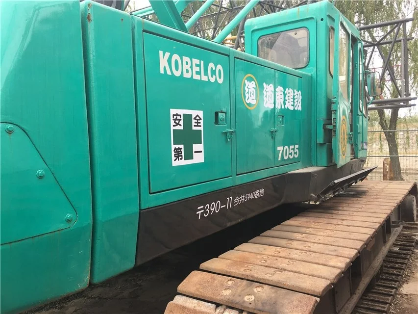 Хороший двигатель Mitsubishi, б/у гусеничный кран 7055 55t