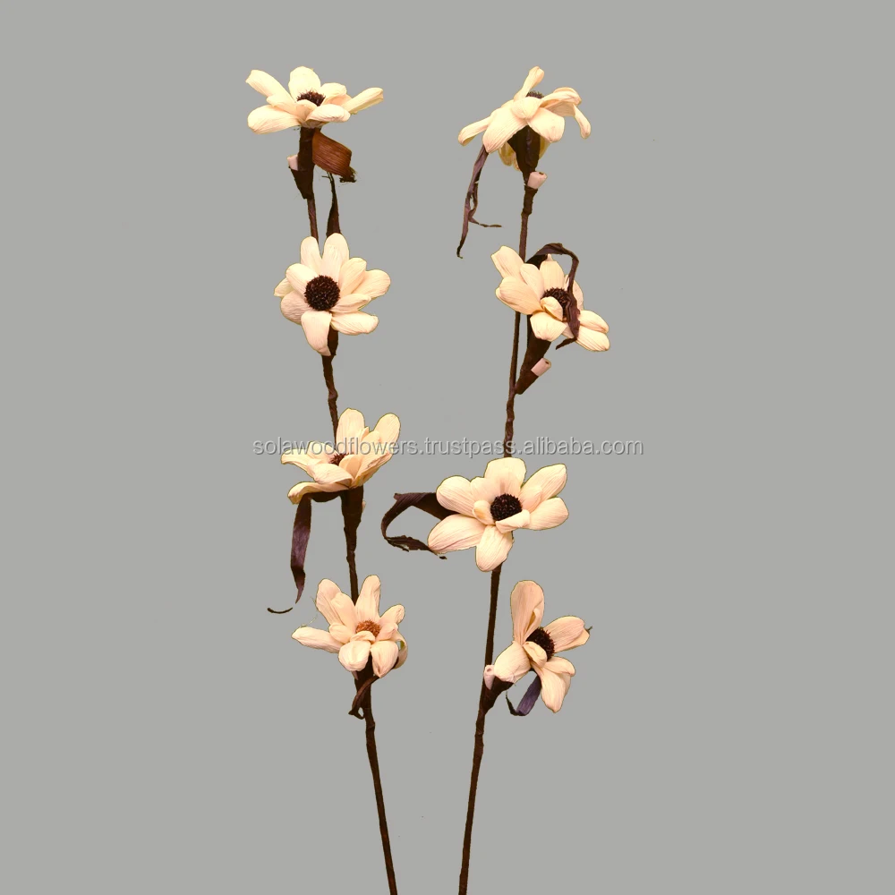 
handmade decorative wood artificial flower from maize 