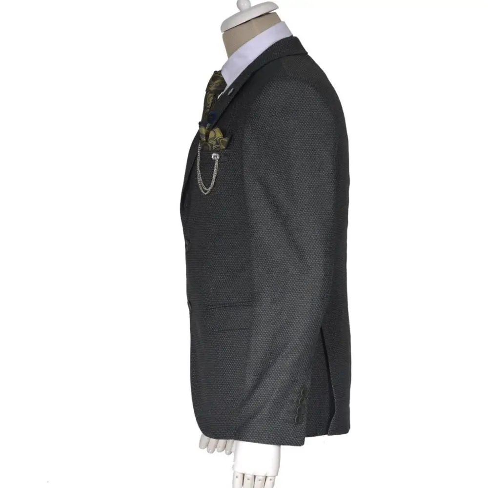 Luxury Elegant hot Sale High Quality Slim Fit Jacket direct manufacturer Gentleman Two Button Business Blazer Jacket for Men