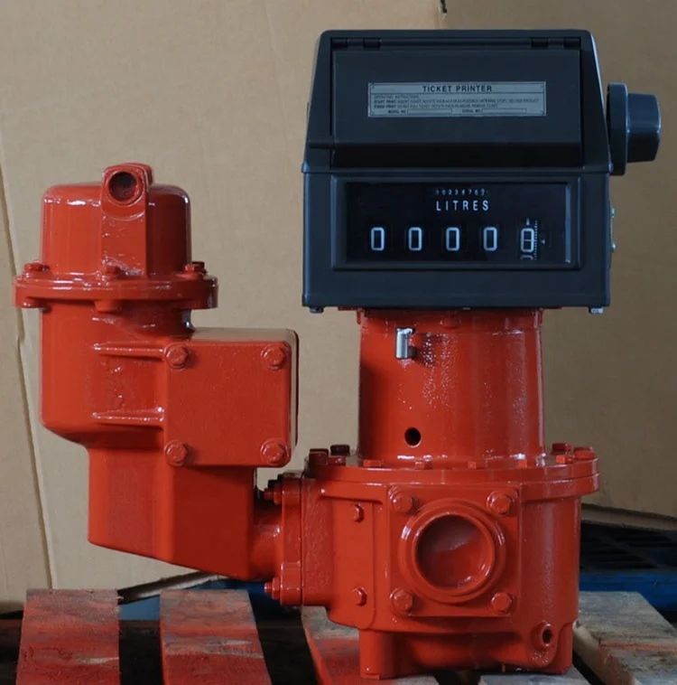 Bestfueling positive displacement tank truck unloading fuel station crude oil flow meter