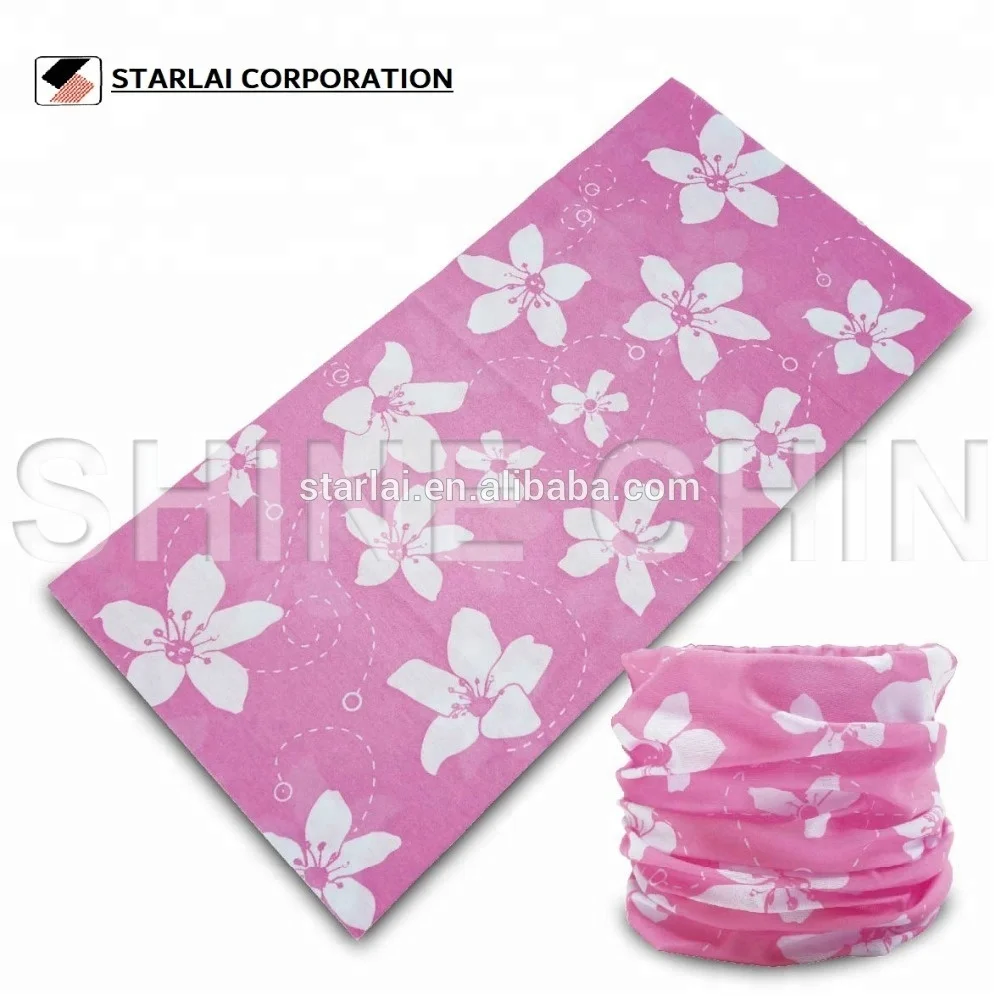 Custom Design 100% Polyester Seamless Tube Bandana Multi-Function Outdoor Sport Headwear for Adults European American Style