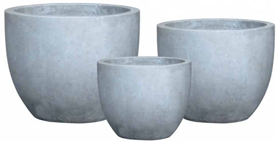 fiber light cement concrete flower pot planter lightweight concrete furniture outdoor garden home deco
