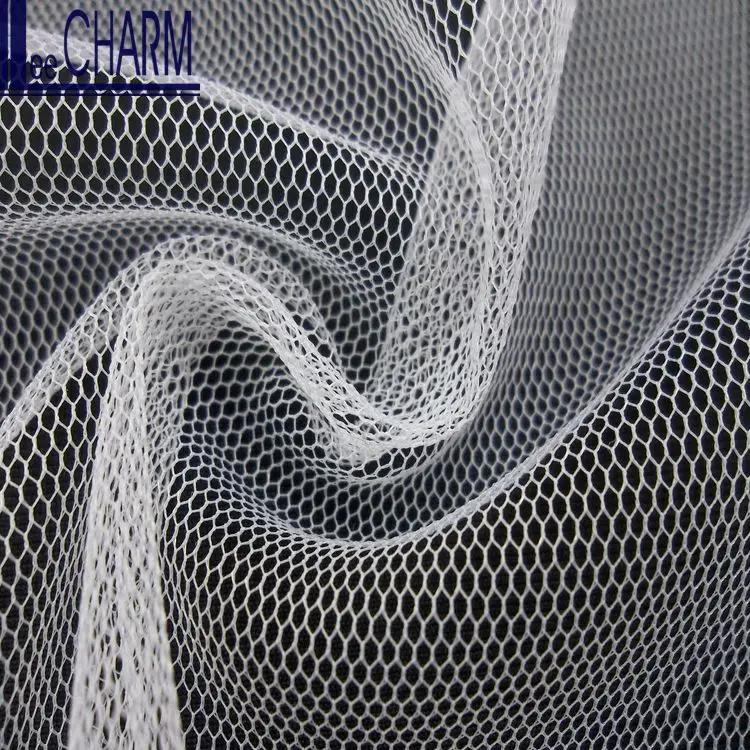 LCSH506 40D 27gsm Hexagonal Tela de poliester de tul