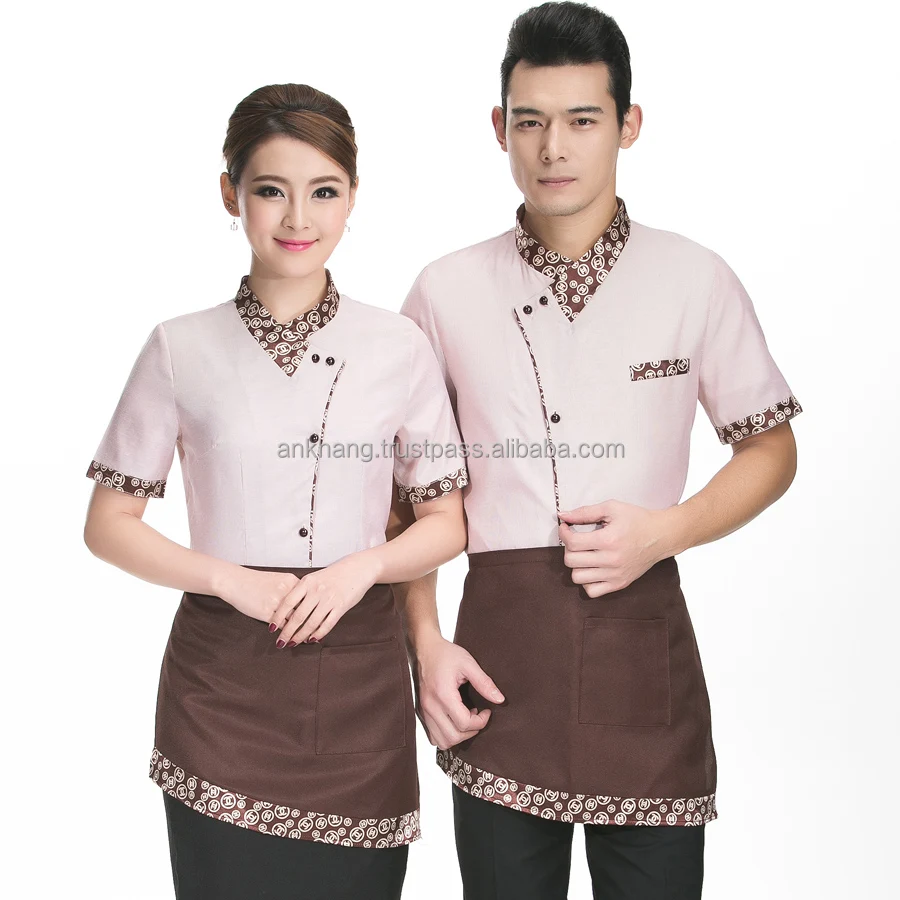 Униформа для официантки и официантки в отеле и ресторане