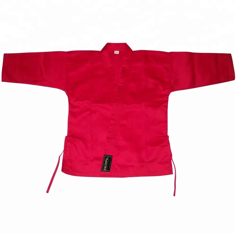 Red Karate Gi 100%Cotton Martial Arts Karate Judo Taekwondo Debok Kimono