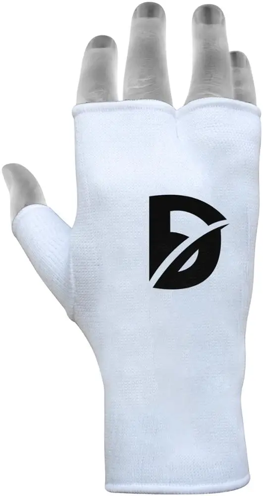 Kyokushin WKF Karate Inner Gloves Elasticated Cotton Karate Mitts for Boxing Training