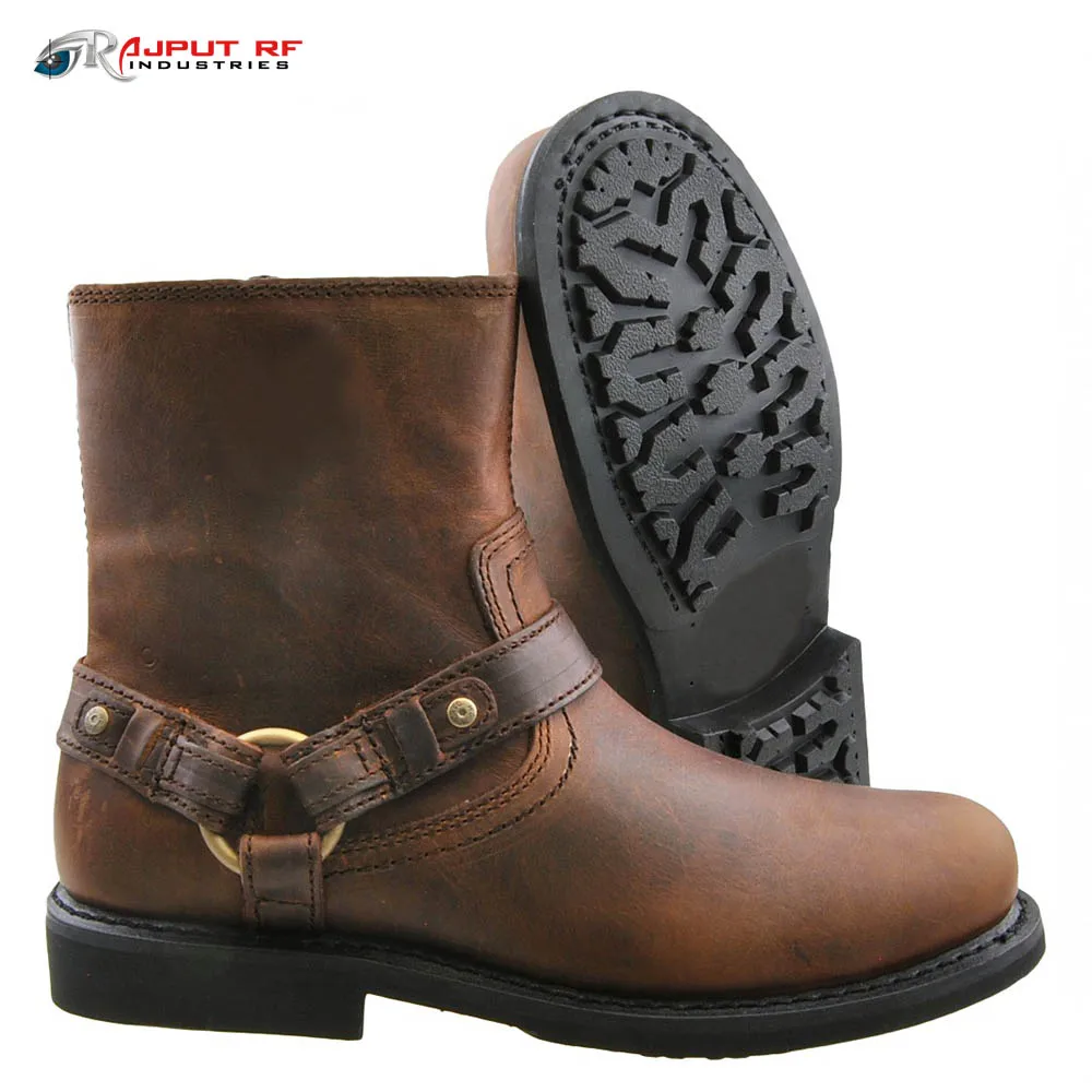 Мужские туфли для мотоциклистов коричневого цвета 2018