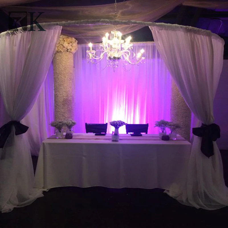  Свадебное украшение сценические фоны белые трубки драпировки Длинные занавески барьер комната разделитель события ткань