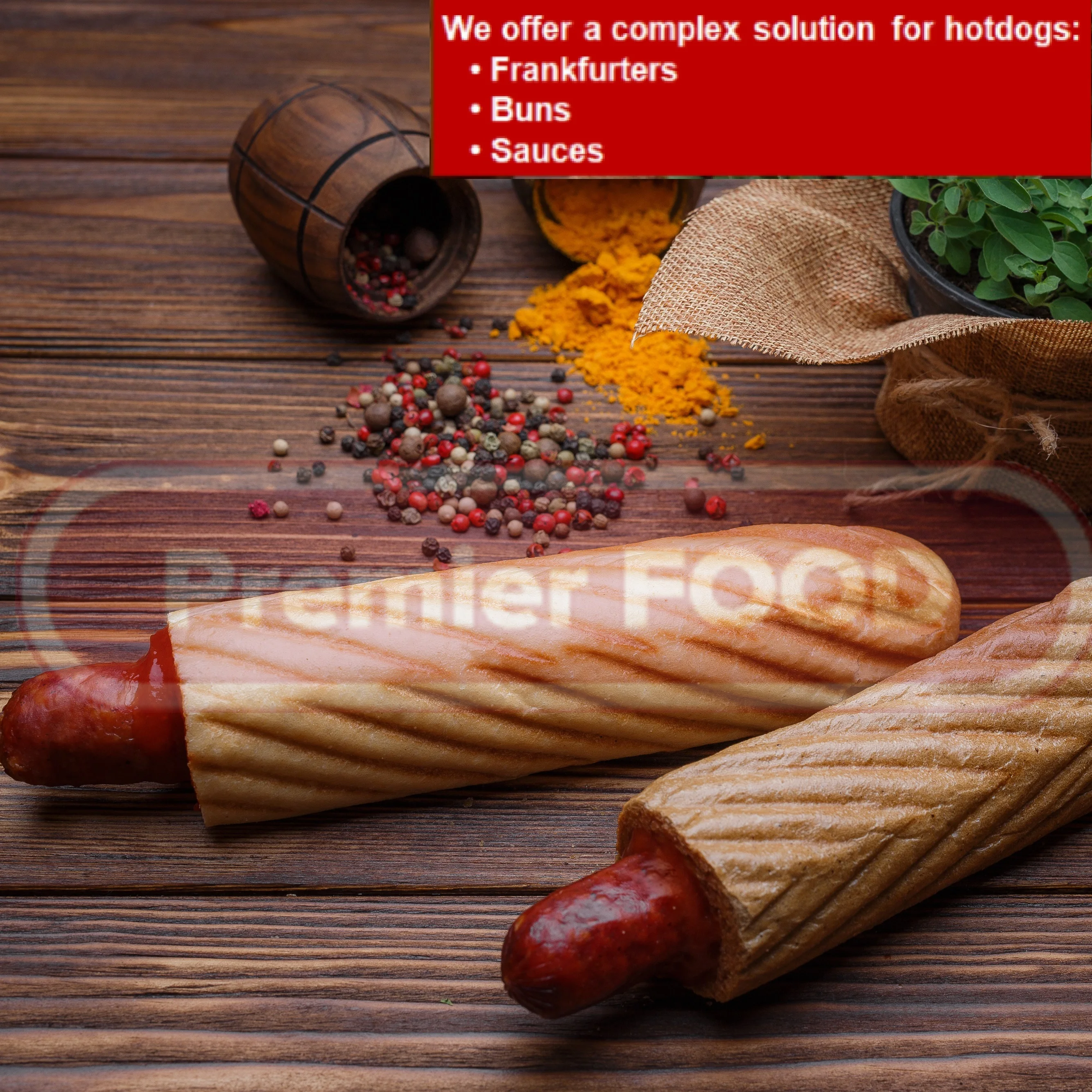 
Meat food vacuum pack of smoked frozen hot dog Bavarian sausages 