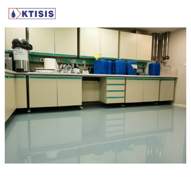 
Smooth Epoxy Floor Coating for Laboratories. Self Leveling Paint in Light Grey Colour RAL 7047. Designed for laboratories 