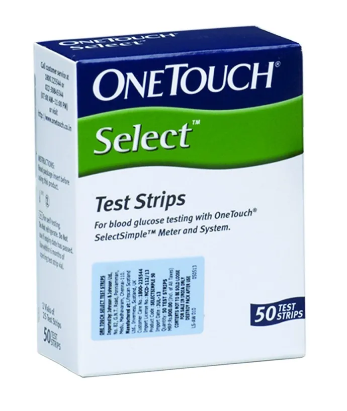 
Onetouch Select Glucose Test Strips 50s 