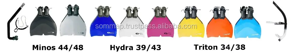 2021 High Quality Adult Apnee Black Clear MONOFIN from France Made of Rubber Training Mermaiding Swim Dive Size 2182 44 FR Scuba