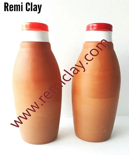 
 Уникальная Спортивная глиняная бутылка для воды с ушками для здорового образа жизни  