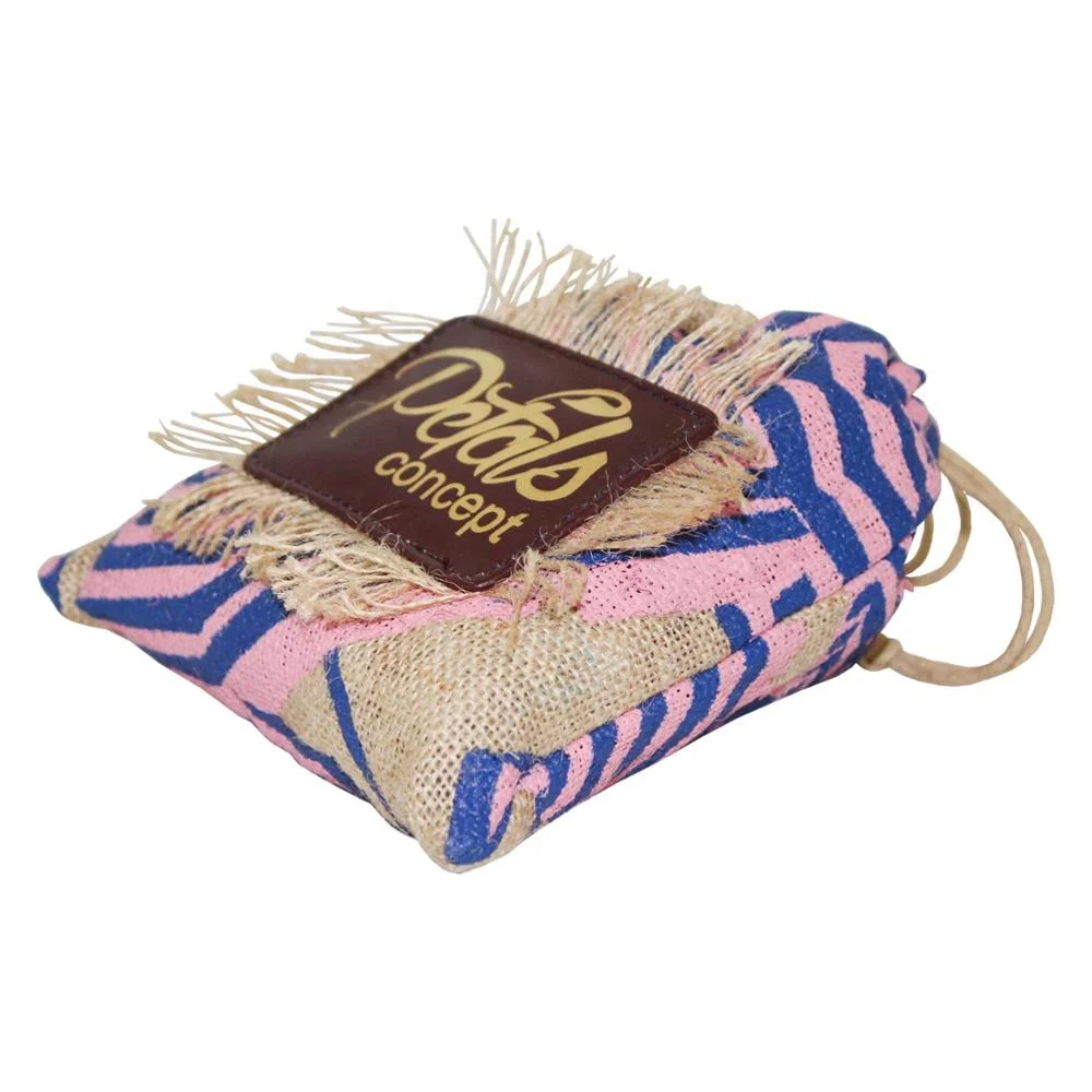 Hessian Fabric Custom Design Genuine Leather Patch Branding Burlap Jute Drawstring Bag for Packaging Wedding Gift Shopping