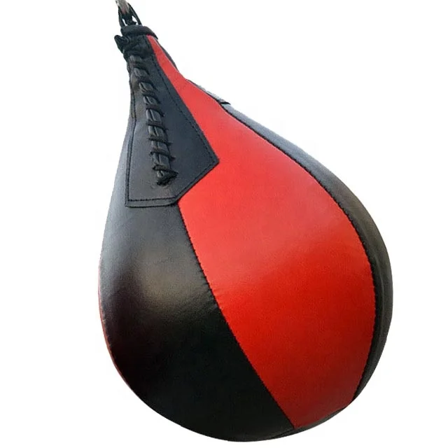 Leather Speed Ball & Swivel Boxing Punch Bag Punching Training MMA Speedballs