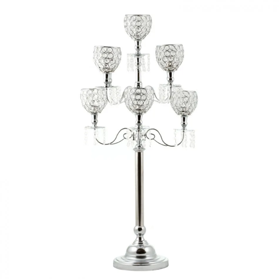 crystal candelabra wedding centerpieces for table