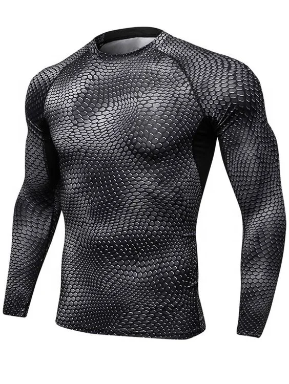 rash guard bjj rash guard women Factory Custom New Arrival Spandex Lycra Sports Long Sleeve Men Plain Rash Guards Wholesale