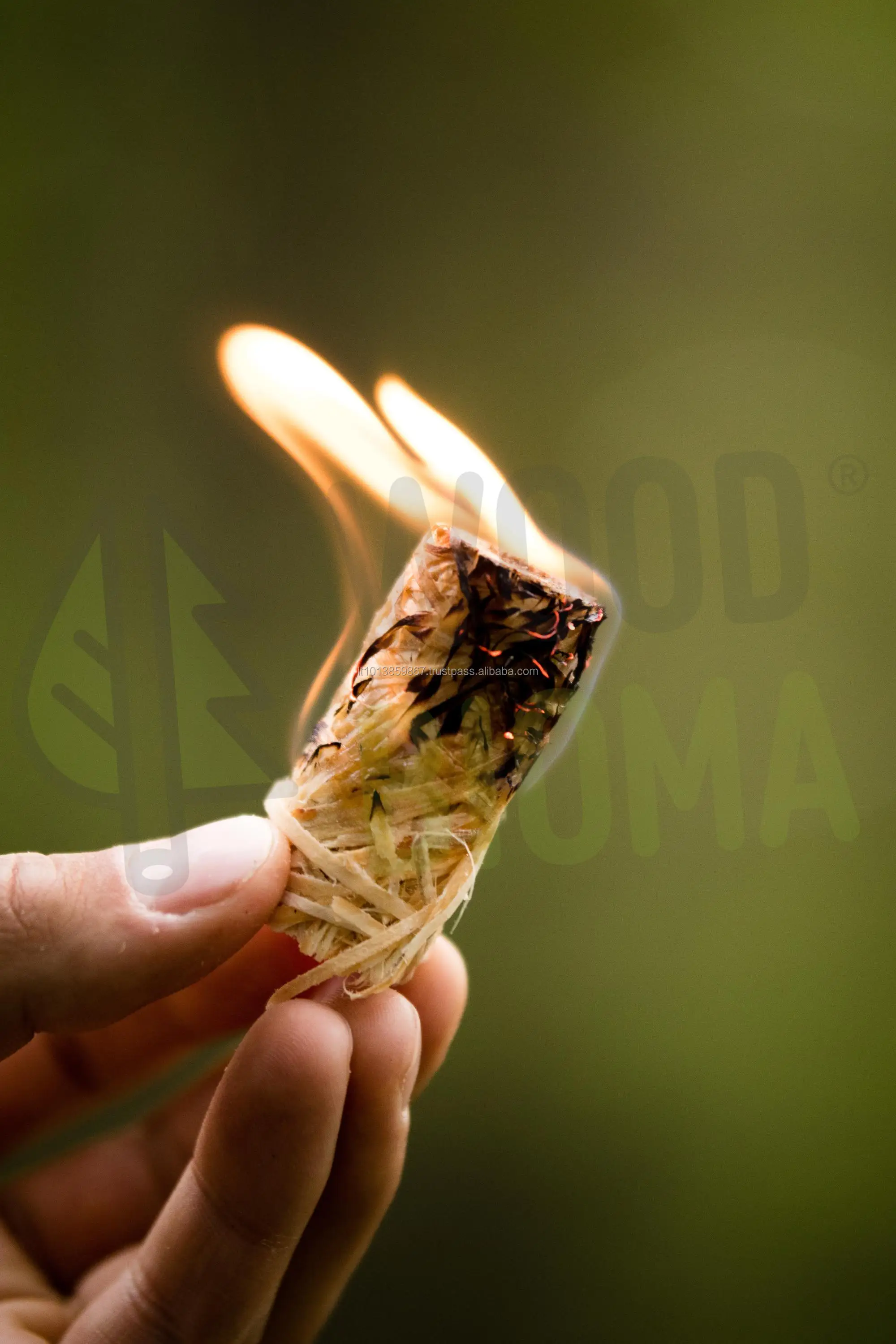 Natural Wood Wool Firelighter 25 pcs. box