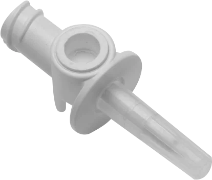 Small vial adapter with vented, spike