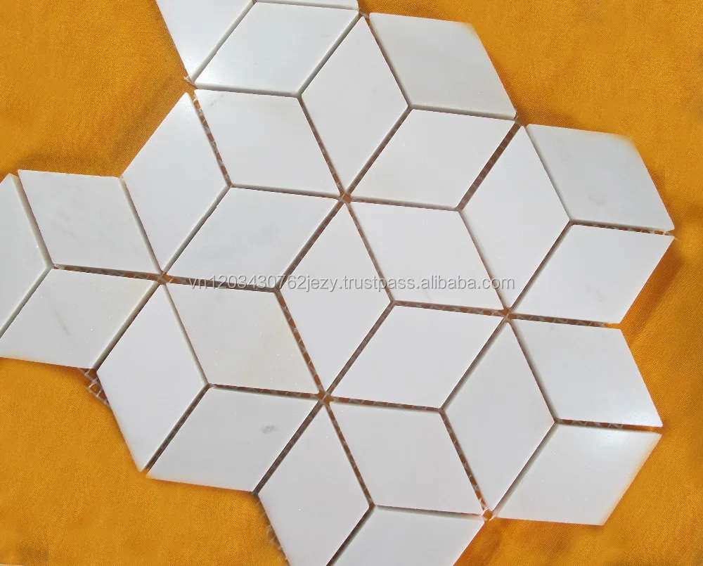 HOT SALES FOR MILKY WHITE MARBLE MOSAIC TILE