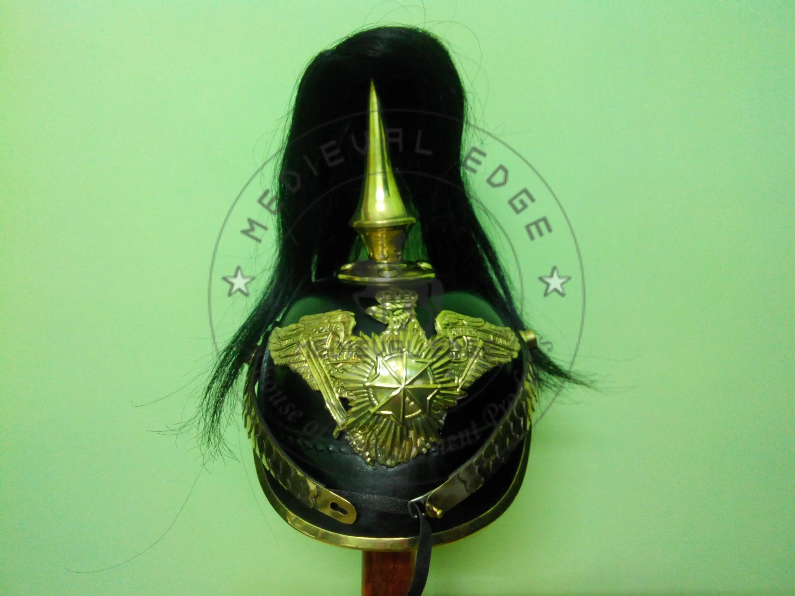 World Class Leather Pickelhaube Prussian Helmet from the house of Medieval Edge at an affordable wholesale price