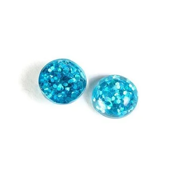Blue Quartz Rose Cut Cabochon Blue Glass Faceted Round Cabochon losse gemstone at best prices in india