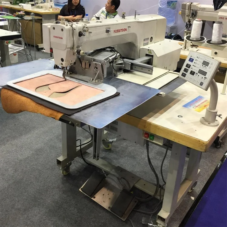 Automatic Industrial Computer Programmable Electronic Shoes Upper Bag Logo Pattern Sewing Machine