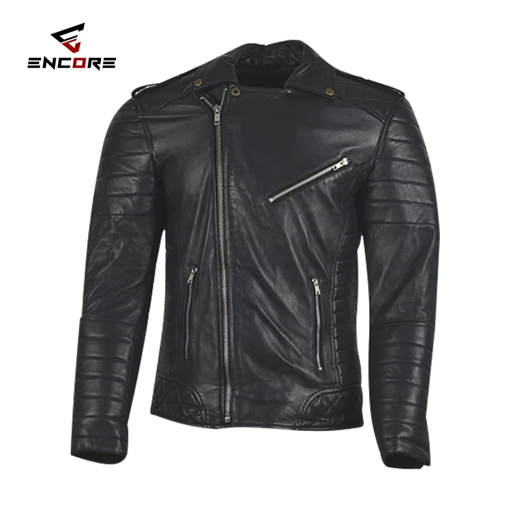 High Tech Gear Motorcycle Men Leather Jackets , Top Quality Men Sheep Leather Fashion Jackets