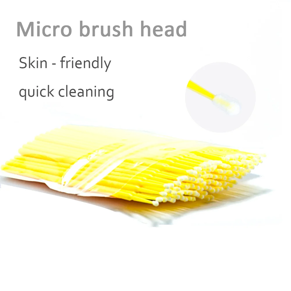 
Micro Durable Disposable Eyelash Extension Individual false eyelash Applicators Mascara Brush Eyelash Glue Cleaning Tool 100pcs 