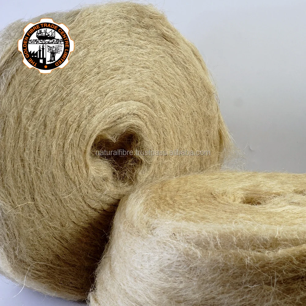 
High Quality 100% Biodegradable Nonwoven Felt Making Sliver Uncut Kenaf Fiber Bangladesh 