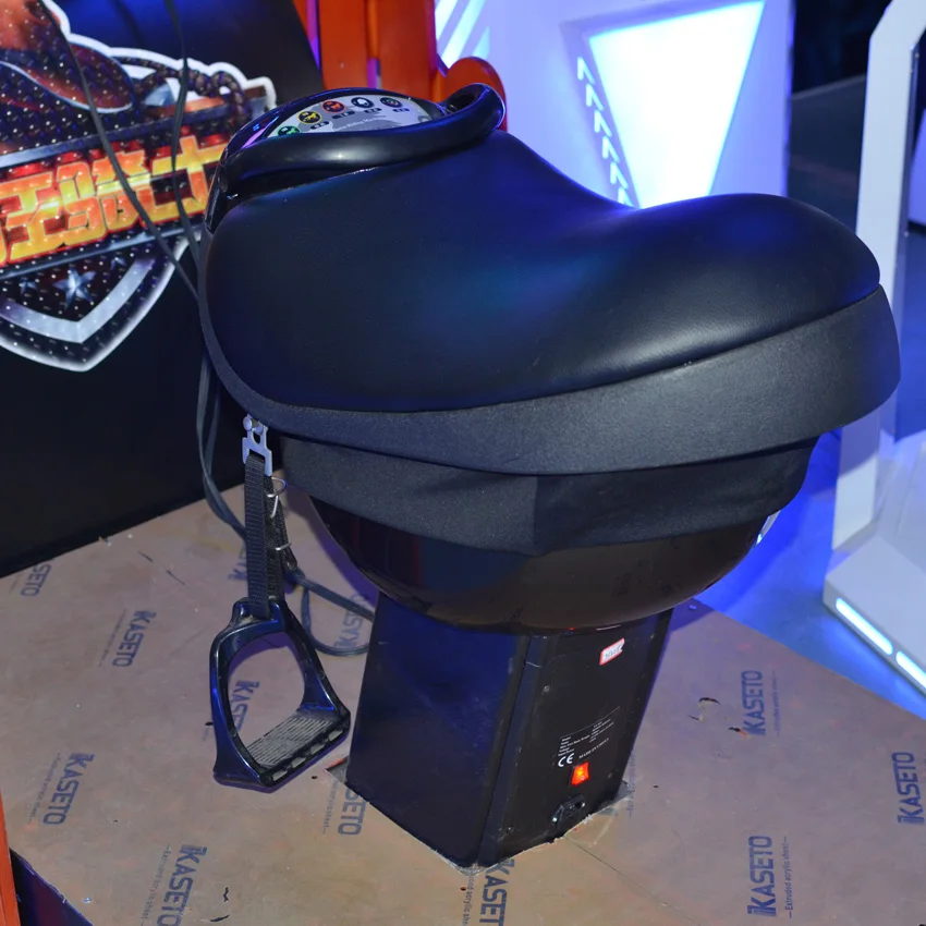 VR horse riding shooting simulator game with VR glass