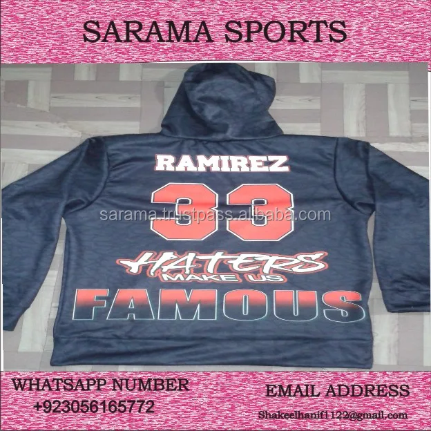 
Full Dye Sublimation 2017 Best Clothing Manufacture Top Sales 280Gsm 75%Cotton 25%Ployster 