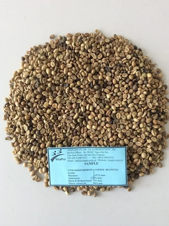  Зеленые кофейные зерна-Robusta