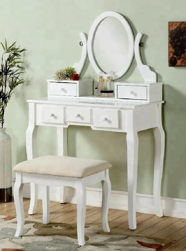 4 color makeup room furniture vanity dressing table with drawers