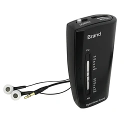 CT-22 Ultra Slim Pocket AM FM Portable Digital Radio with earphone built-in speaker antenna manufacturer low price