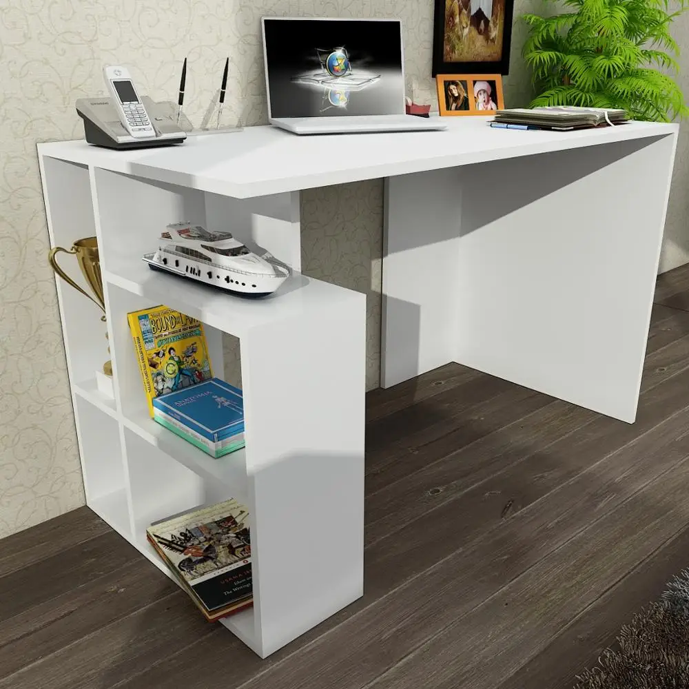 Labran White Red Cordoba Office Desk
