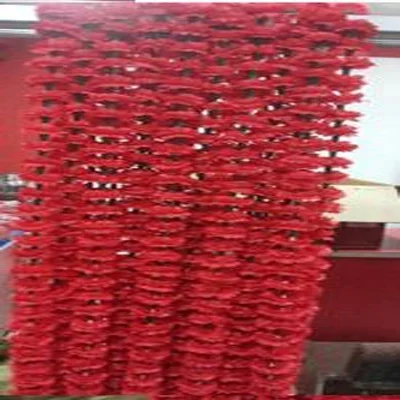 real look red artificial flower marigold string direct from manufacturer from India