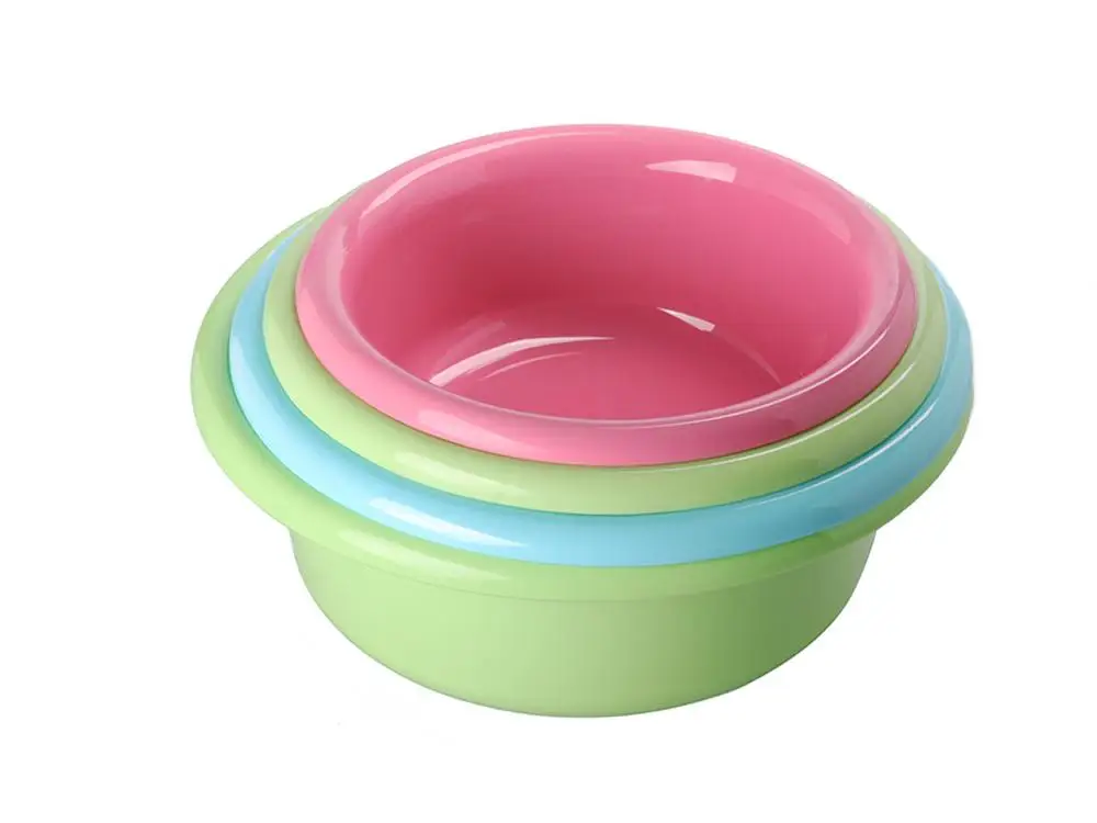 Wholesale Custom Colorful Water Basin Round Plastic Basin