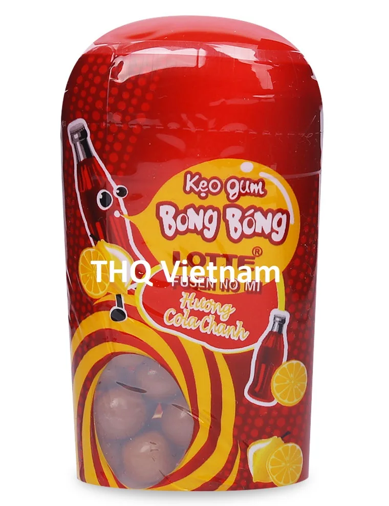 [THQ VN] Lotte Fusen No Mi bubble gum organe/ straberry/ cola/ fruit