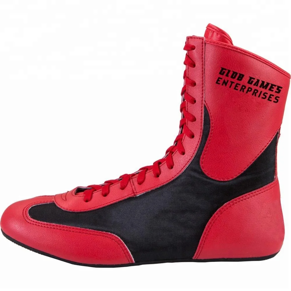 Custom manufacturers boxing shoes with original leather shop online