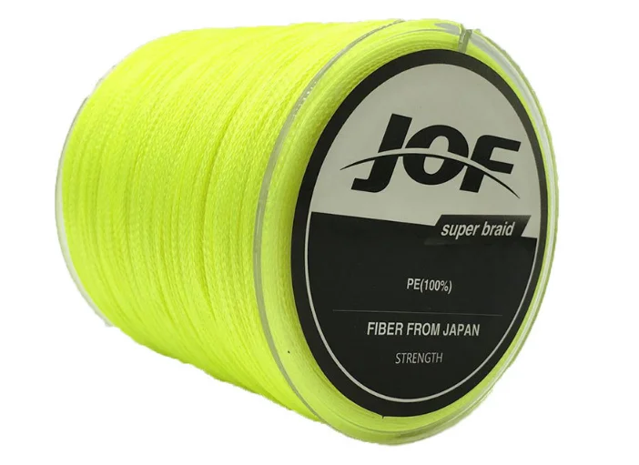 grey colour PE fishing line with 4 wovens