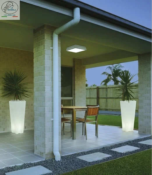 
LED or Fluorescent Ceiling Light for Outdoor Use - Alveo Italian Lighting Design 